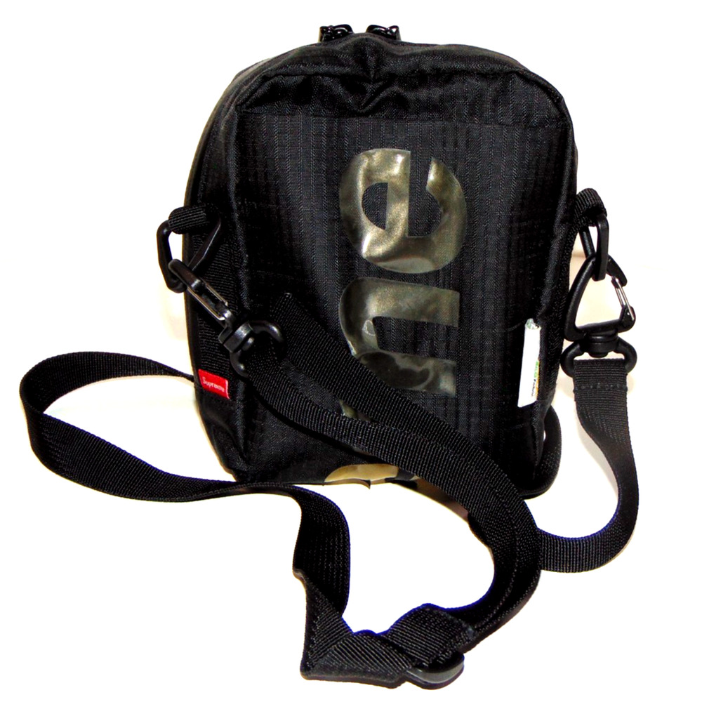 Supreme Shoulder Bag SS21 Black Translucent Logo Cordura Crossbody Authentic